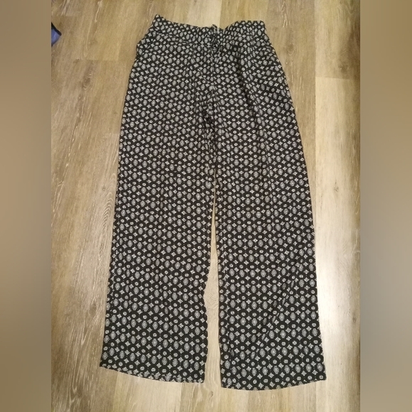 Maurices Women Pants Large  Straight High Rise Elastic Waist Drawstring - Picture 1 of 8